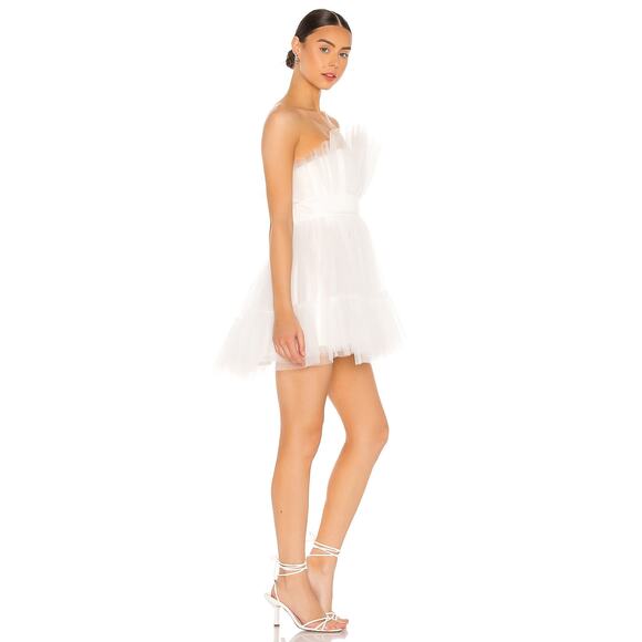Katie May Elle Tulle Strapless Mini Dress Medium - Picture 4 of 12